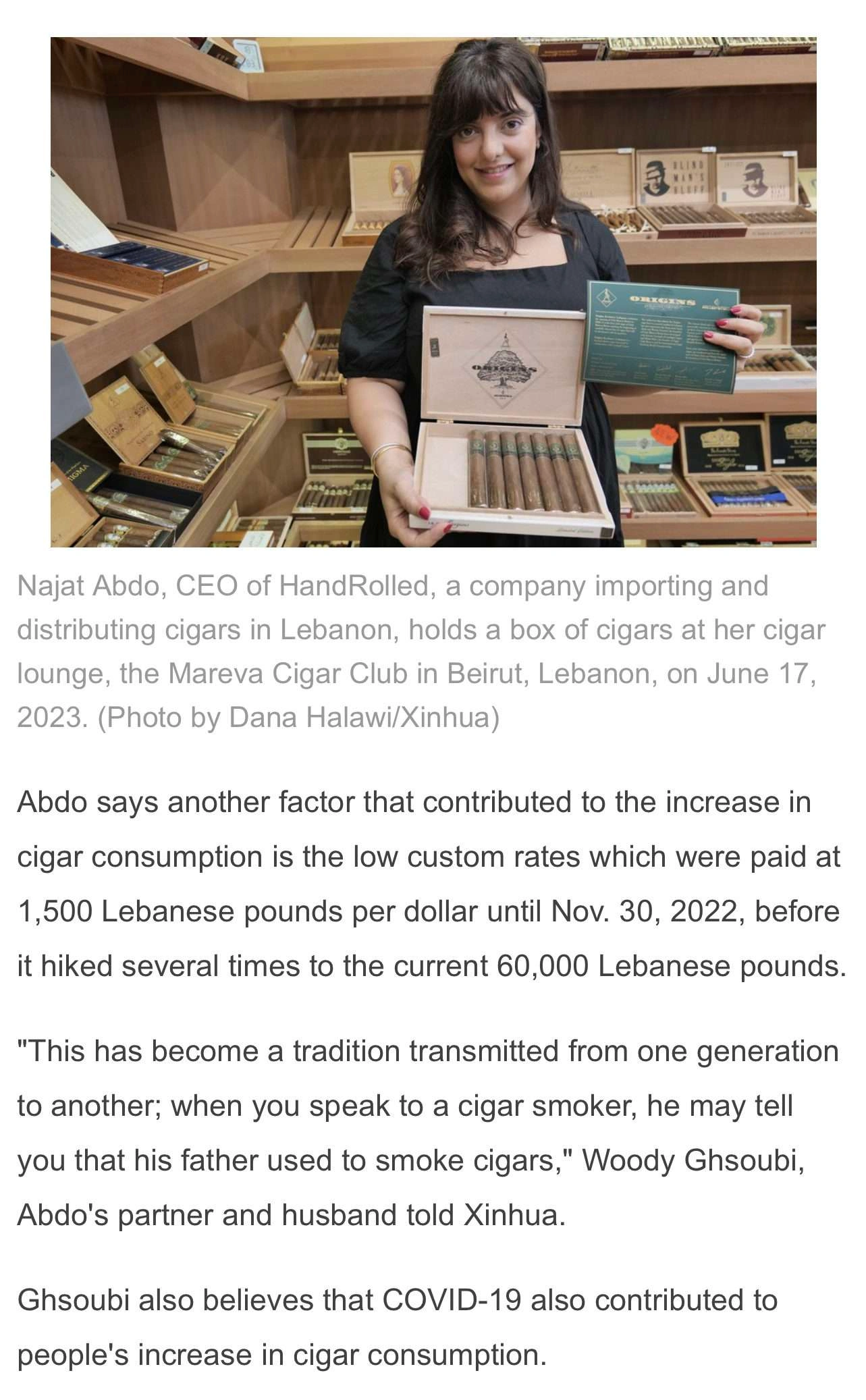 Screenshot from the XinhuaNet article